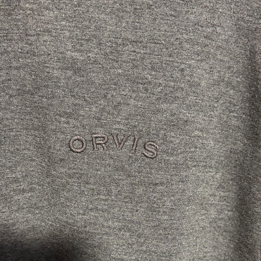 Orvis Charcoal Quarter-Zip Pullover - Picture 2 of 7